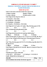 Bộ Đề ôn tập hè lớp 7 môn Khoa học tự nhiên