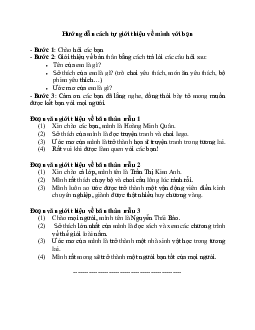 Viết 2-3 câu tự giới thiệu về mình | Tập làm văn lớp 2 | Chân trời sáng tạo