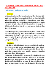 Vệ Sinh An Toàn Thực Phẩm và Đề Phòng Ngộ Độc Thực Phẩm | Môn Thực phẩm - Đại học Thủ đô Hà Nội