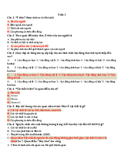 Đề cương ôn thi kết thúc học phần Triết học Mác- Lênin ( có đáp án) | Đại học Thăng Long