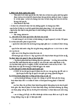 Tài liệu ôn tập học phần Lý luận chung