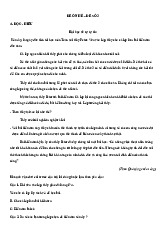 Đề ôn hè Tiếng Việt 3 lên 4 - Đề 3