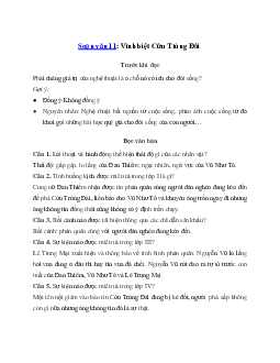 Soạn bài Vĩnh biệt Cửu Trùng Đài Kết nối tri thức