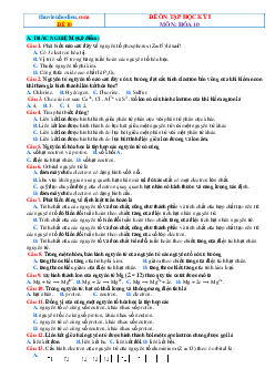 Đề 10 - đề kiểm tra cuối hk1 môn hóa 10 chân trời sáng tạo (có đáp án)