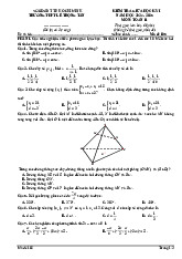 Đề giữa học kỳ 1 Toán 11 năm 2024 – 2025 trường THPT Lê Trọng Tấn – TP HCM