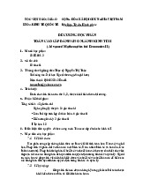 Đề cương môn Toán cao cấp | Học viện Ngoại giao Việt Nam