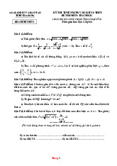 Đề Thi Tuyển Sinh 10 Toán Chuyên Sở GD Hà Giang 2025-2026 Có Đáp Án