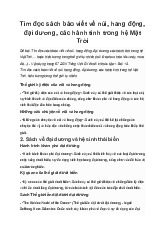 Tìm đọc sách báo viết về núi, hang động, đại dương, các hành tinh trong hệ Mặt Trời | Tiếng Việt 5