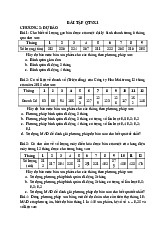 Bài tập Môn Quản trị sản xuất | Đại học Kinh tế và Quản trị kinh doanh, Đại học Thái Nguyên