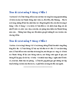 Tóm tắt Ai ơi mồng 9 tháng 4 | Ngữ văn 6 Kết nối tri thức