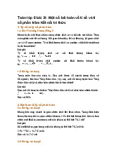 Toán lớp 6 bài 31: Một số bài toán về tỉ số và tỉ số phần trăm Kết nối tri thức