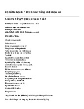 Bộ đề thi học kì 1 lớp 5 môn Tiếng Việt chọn lọc