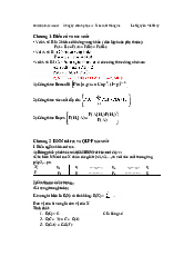 Tổng hợp kiến thức môn xác suất thống kê| Đại học Kinh tế Quốc Dân