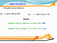 Giáo án điện tử Toán 4 Cánh diều: Biểu thức có chứa ba chữ
