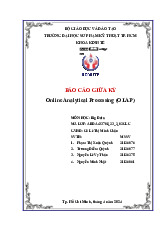 Online Analytical Processing (OLAP) | Môn Dữ liệu lớn - Đại học Sư phạm Kỹ thuật Thành phố Hồ Chí Minh