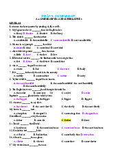 Comparison Exercises Môn Tiếng Anh cơ sở | Đại học Bách Khoa Hà Nội