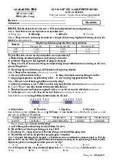 Đề thi thử tốt nghiệp THPT 2025 môn Sinh học Sở GD&ĐT Hà Tĩnh