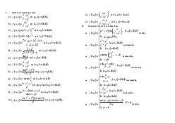 Bài tập chương 1 - Giải tích 2 | Trường Đại học Công nghệ, Đại học Quốc gia Hà Nội