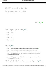 TOP 25 câu hỏi trắc nghiệm ôn tập nhập môn học phần Macroeconomics | Trường Đại học Quốc tế, Đại học Quốc gia Thành phố Hồ Chí Minh
