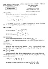 Đề chọn học sinh giỏi Toán 9 vòng 2 năm 2024 – 2025 phòng GD&ĐT TP Hải Dương