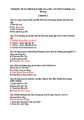 Ngân hàng đề thi Lịch sử Đảng CSVN- Trường đại học Văn Lang