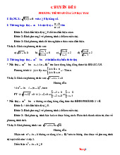 Phương Pháp Giải Phương Trình Chứa Căn Bậc Hai Lớp 9