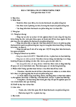 Giáo án Công nghệ 7 Bài 4 sách Kết nối tri thức