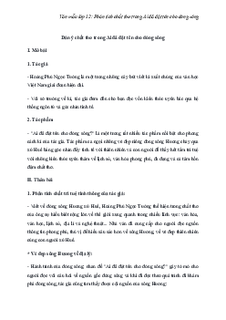 TOP 3 Mẫu Phân tích chất thơ trong Ai đã đặt tên cho dòng sông | Văn mẫu 12