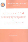 Giáo trình Kỹ thuật bào chế và sinh dược học các dạng thuốc | Trường Đại học Dược Hà Nội