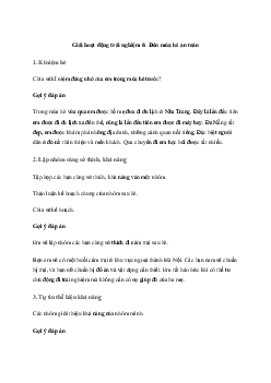 Giải Hoạt động trải nghiệm 6: Đón mùa hè an toàn | Cánh diều