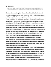 SOCIAL MEDIA EFFECTS ON MENTAL HEALTH IN TEENAGERS | Học viện Báo chí và Tuyên truyền