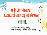 Giáo án điện tử Toán học 1 bài 76 Vì sự bình đẳng: Luyện tập chung