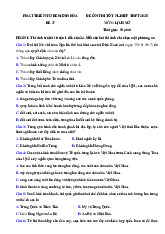 Đề thi thử tốt nghiệp THPT 2025 môn Lịch sử bám sát đề minh họa - Đề 37