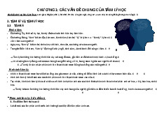Chương 1 - Các khái niệm cơ bản và lịch sử tâm lý học môn Tâm lý học | Đại học Kinh tế Thành phố Hồ Chí Minh