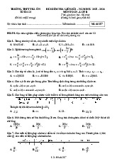 Đề giữa kì 1 Toán 11 năm 2025 – 2026 trường THPT Trà Ôn – Vĩnh Long