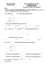 Đề ôn tập giữa kì 1 - toán 12