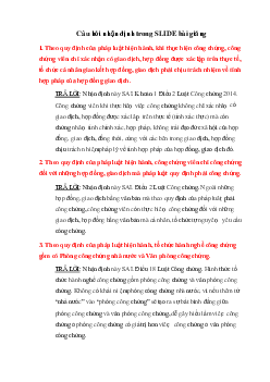 Nhận định đúng/ sai môn Luật công chứng