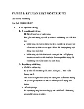 Đề cương môn Luật môi trường - Trường Đại học lao động -  xã hội