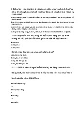 Câu hỏi giữa kỳ  môn Triết học Mác - Lênin | Trường đại học Mở Hà Nội