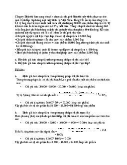 Bài tập Nguyên lý Marketing có đáp án chi tiết