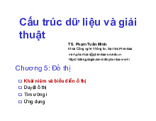 Algorithm VN C5 Graph - cấu trúc dữ liệu thuật toán, Môn Cấu trúc dữ liệu và thuật toán (Phenika) | Đại học Trường Đại học Phenika.