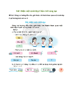 Soạn bài Nói và nghe: Giới thiệu một cảnh đẹp - Tiếng Việt 4 Chân trời sáng tạo