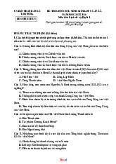 Đề Thi Chọn HSG Lịch Sử 9 Xã Tam Nông 2025-2026 Có Đáp Án