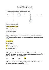 Câu hỏi ôn tập môn Nhập môn Trí tuệ nhân tạo | Học viện Công Nghệ Bưu Chính Viễn Thông
