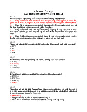 Câu hỏi ôn tập trắc nghiệm môn Cấu trúc dữ liệu và giải thuật | Trường đại học kinh doanh và công nghệ Hà Nội