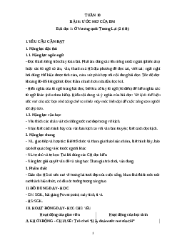 Giáo án Tiếng Việt lớp 4 Tuần 10 | Cánh Diều