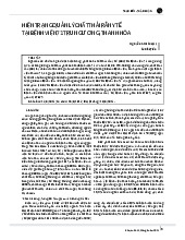 Hiện trạng quản lý chất thải rắn y tế tại bệnh viện  71 trung ương,thanh hóa môn Chuyên ngành Marketing | Học viện Nông nghiệp Việt Nam