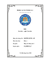 Innovation - Apple's Innovation | Bài thảo luận Tiếng anh thương mại 1