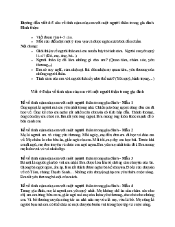 Kể về tình cảm của em với một người thân trong gia đình lớp 2 | Tập làm văn lớp 2 | Chân trời sáng tạo