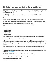 Bài tập hình học nâng cao Toán lớp 5 có đáp án chi tiết nhất